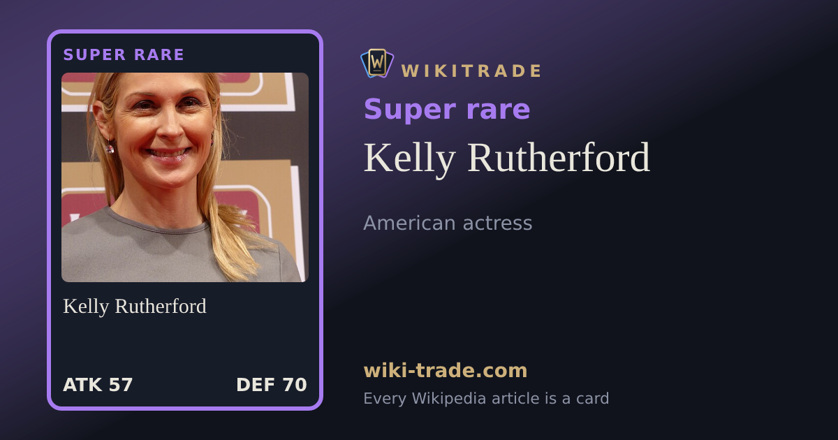Kelly Rutherford — Super rare card
