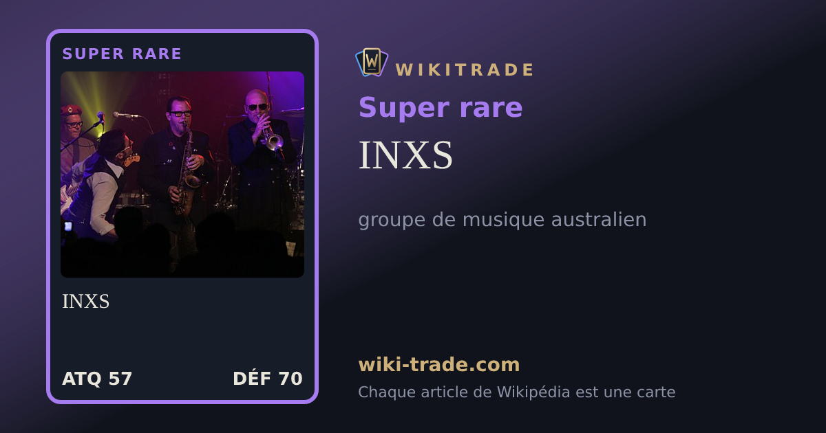 INXS — carte Super rare