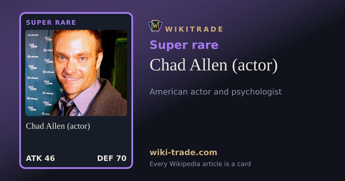 Chad Allen (actor) — Super rare card