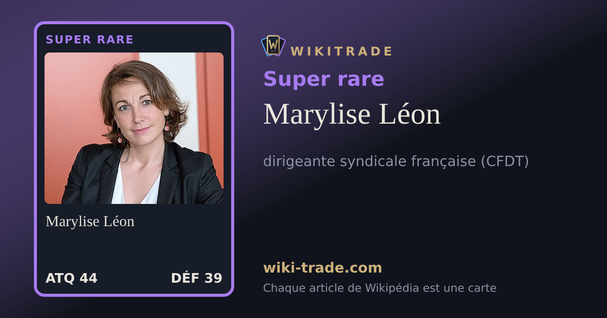 Marylise Léon — carte Super rare