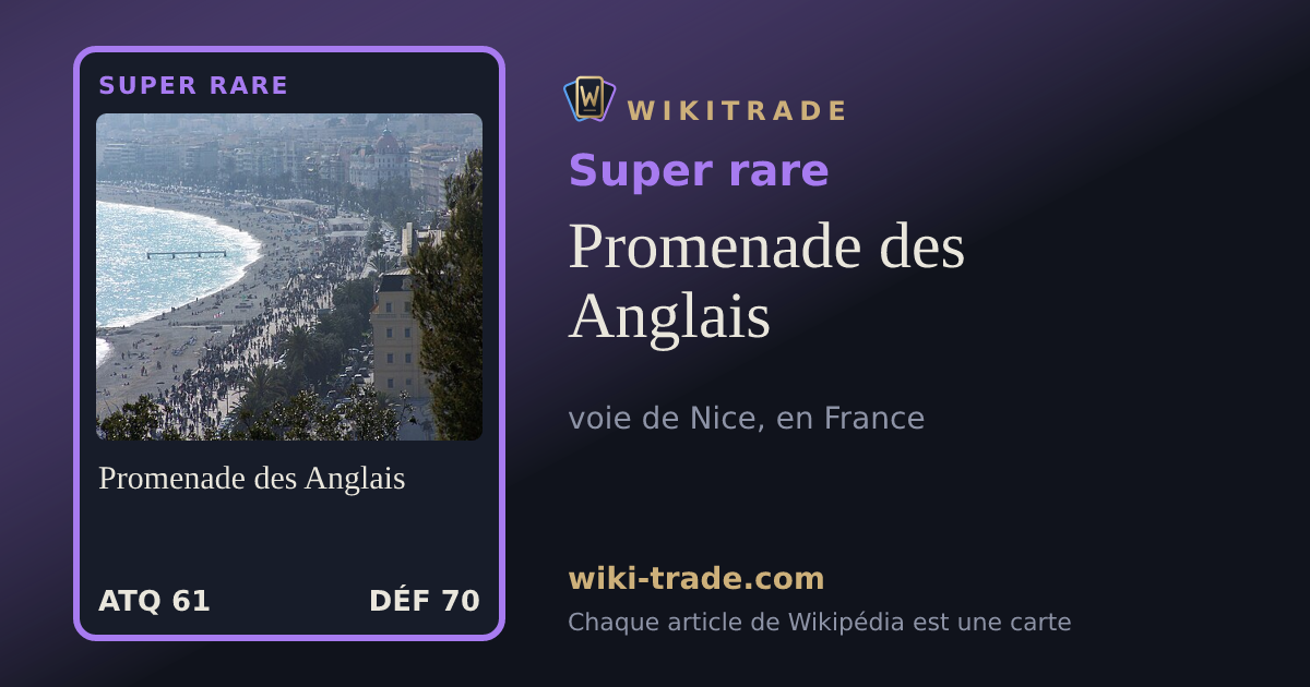 Promenade des Anglais — carte Super rare