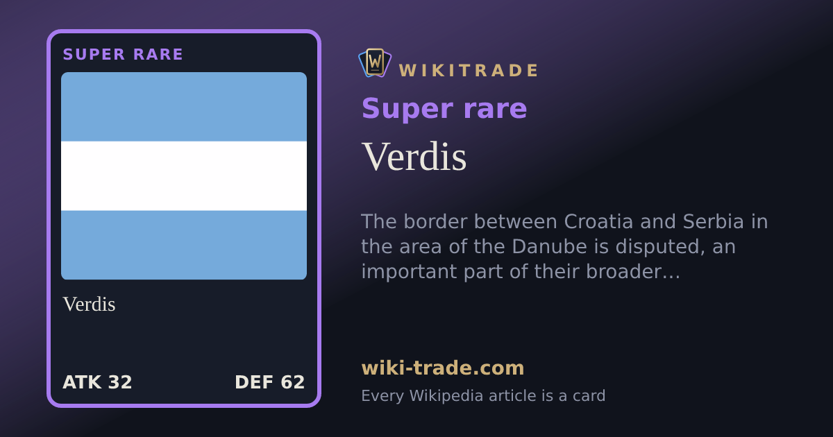 Verdis — Super rare card