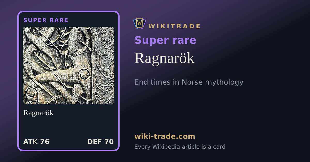 Ragnarök — Super rare card