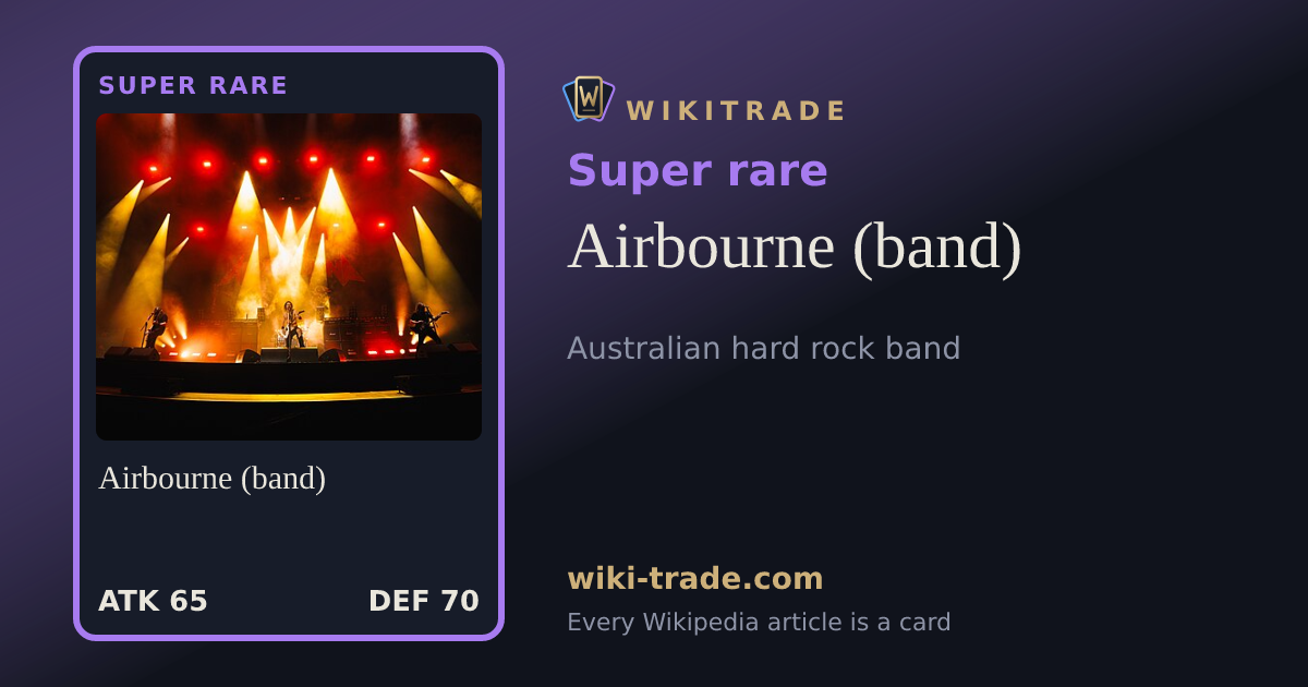 Airbourne (band) — Super rare card