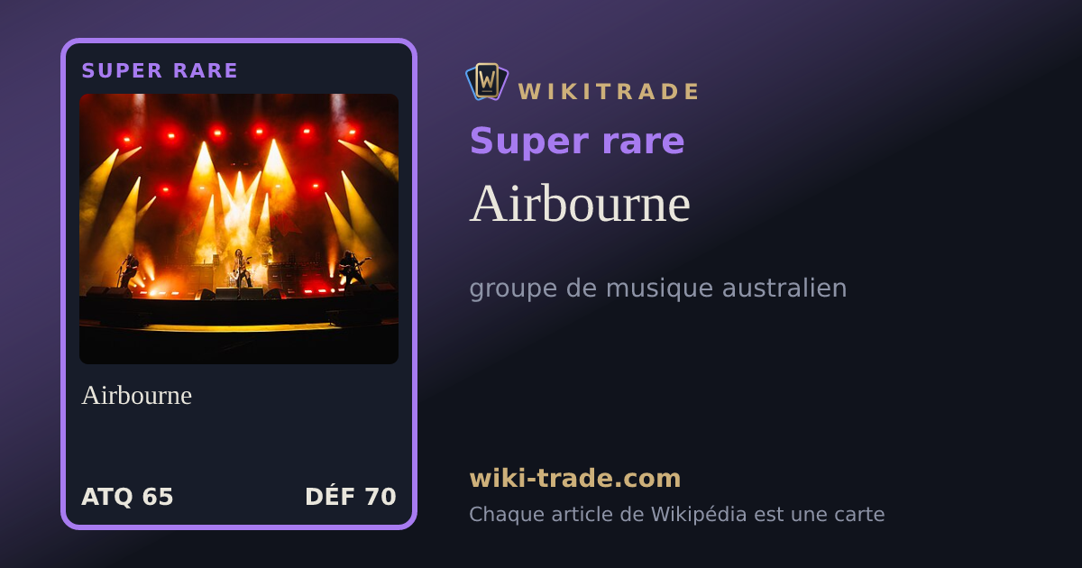 Airbourne — carte Super rare