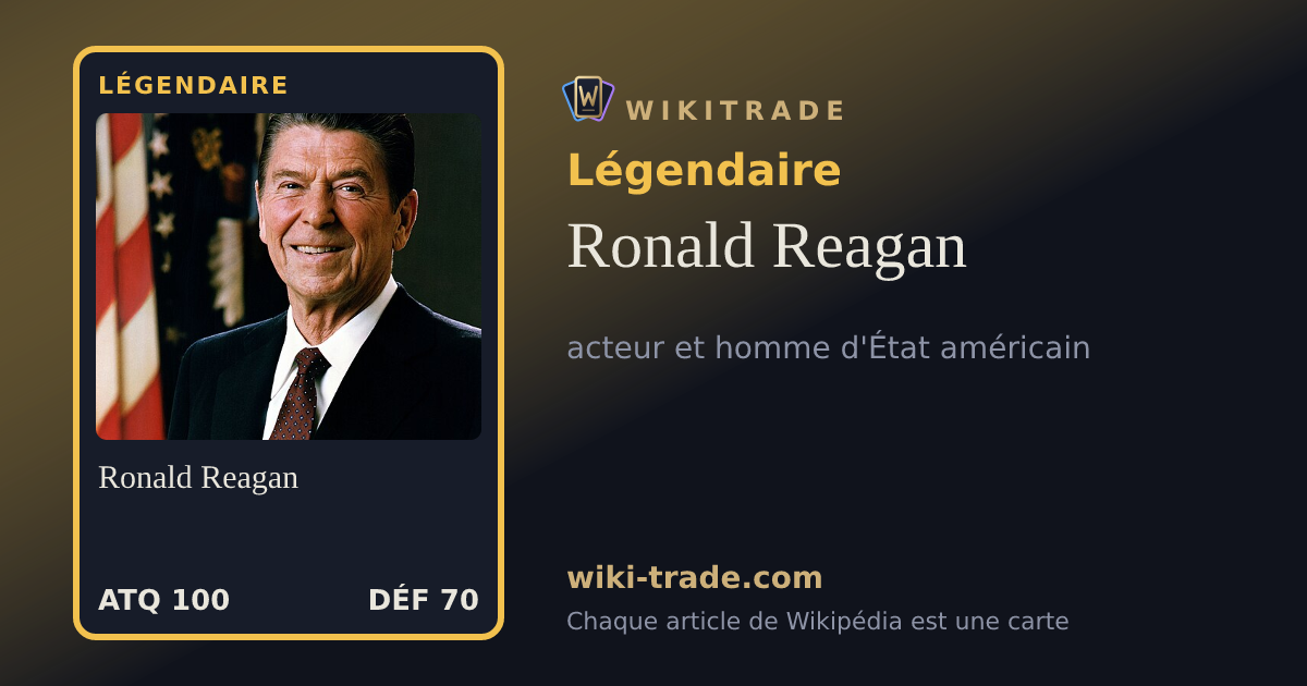 Ronald Reagan — carte Légendaire