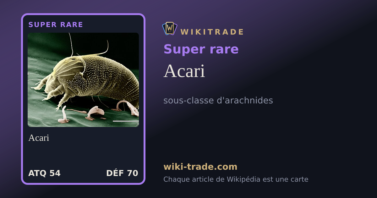 Acari — carte Super rare