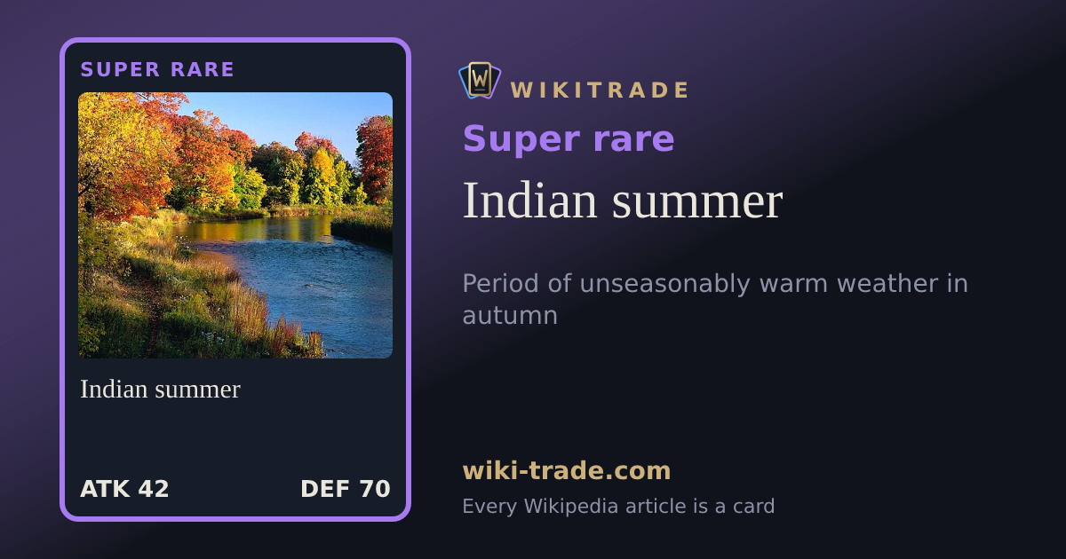 Indian summer — Super rare card
