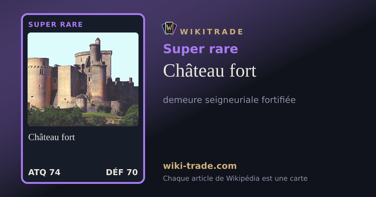 Château fort — carte Super rare