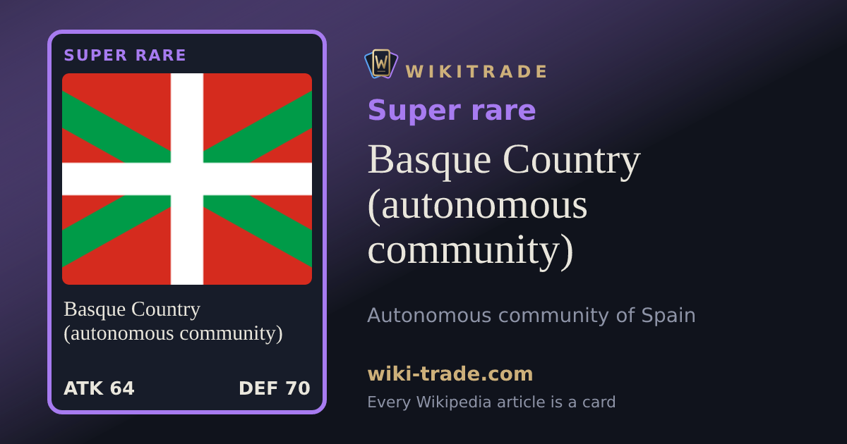 Basque Country (autonomous community) — Super rare card