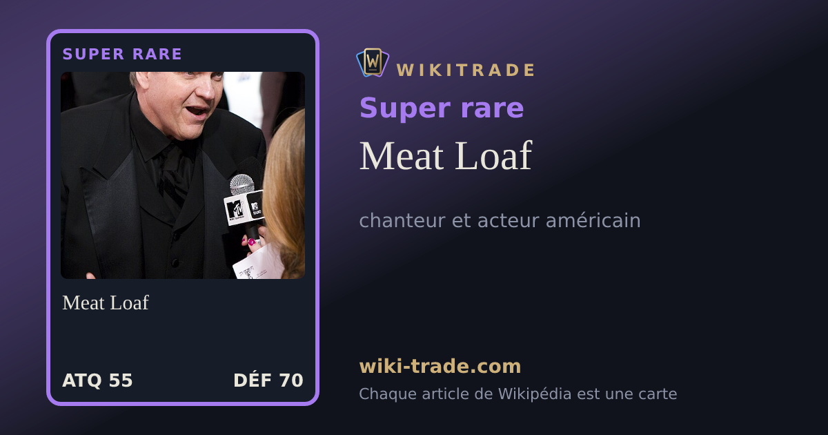 Meat Loaf — carte Super rare