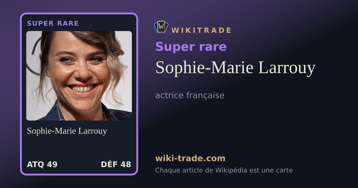 Sophie-Marie Larrouy — carte Super rare