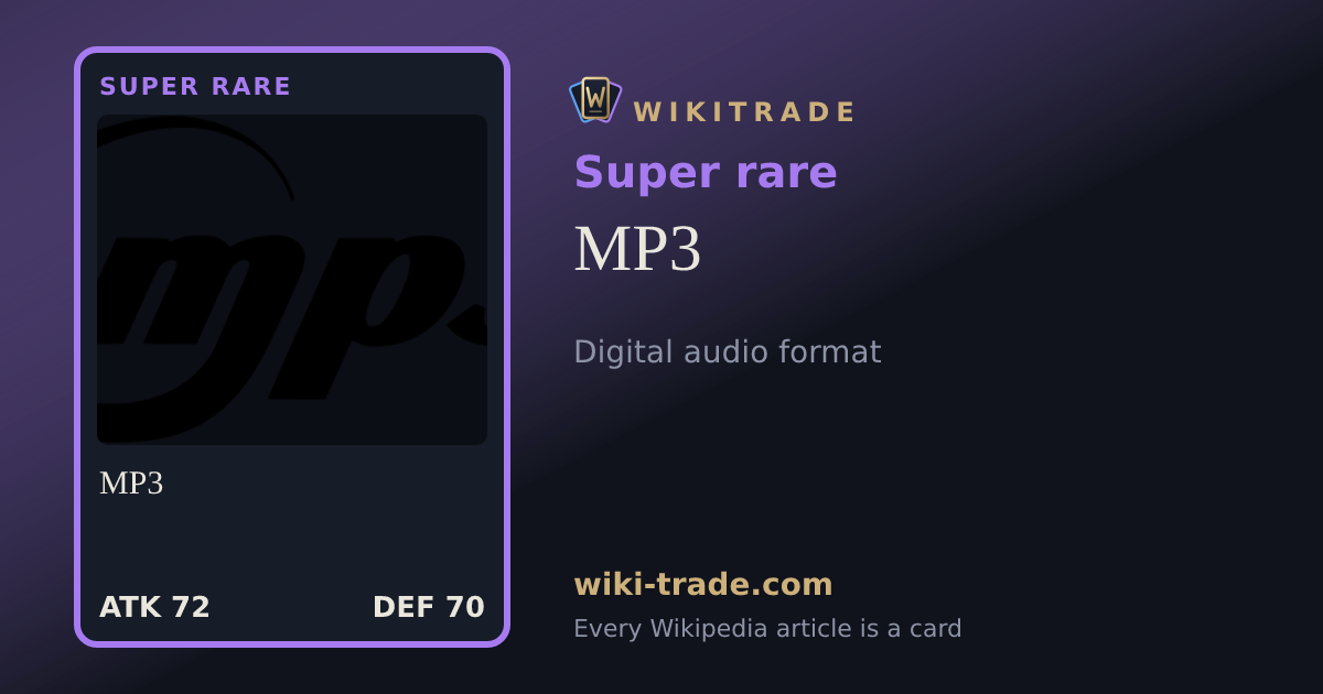 MP3 — Super rare card