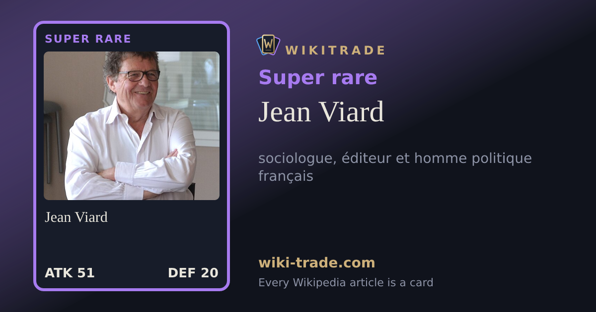 Jean Viard — Super rare card