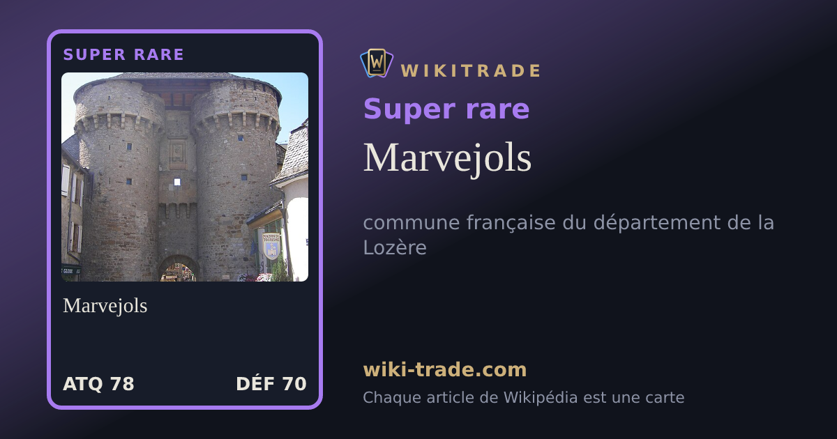 Marvejols — carte Super rare
