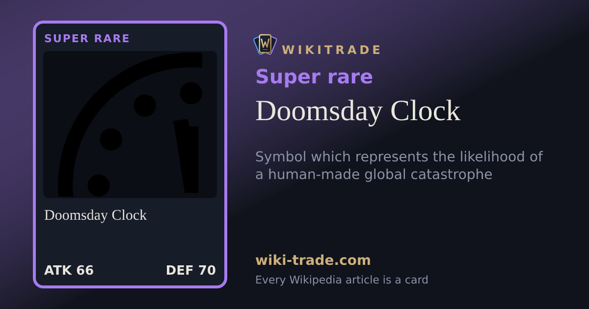 Doomsday Clock — Super rare card