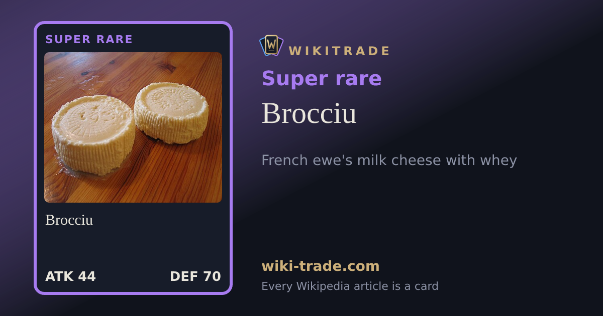 Brocciu — Super rare card