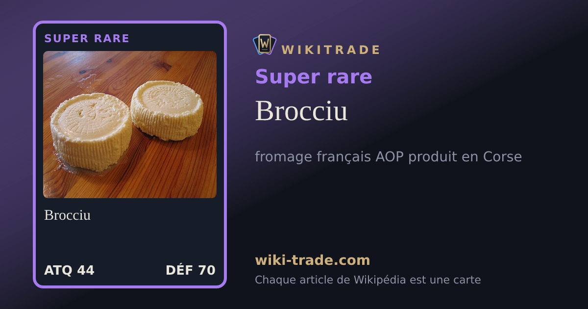 Brocciu — carte Super rare