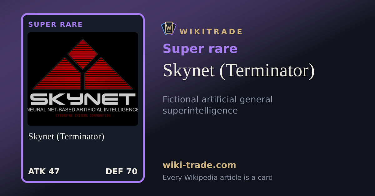 Skynet (Terminator) — Super rare card