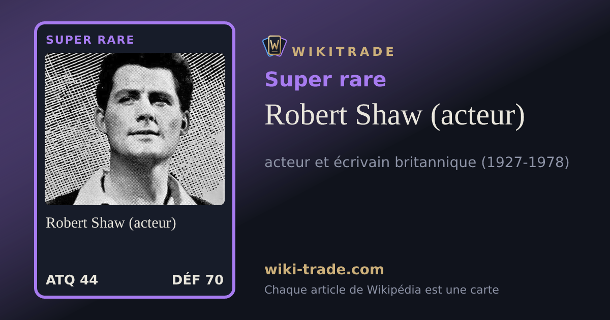 Robert Shaw (acteur) — carte Super rare