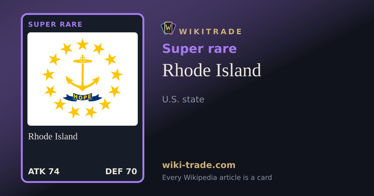 Rhode Island — Super rare card