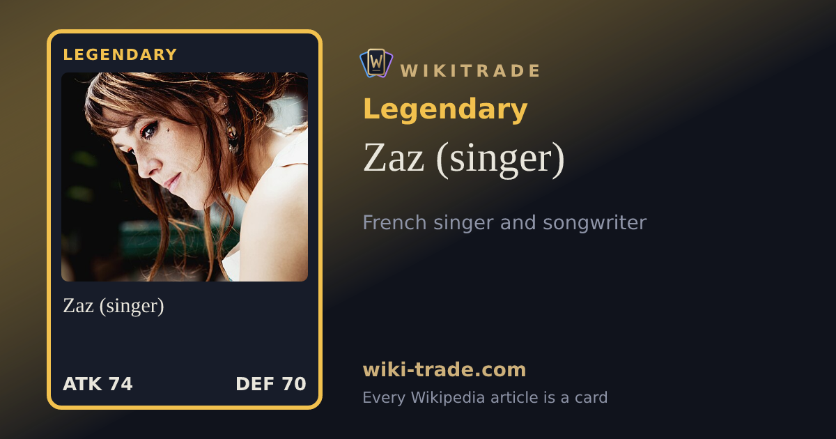 Zaz (singer) — Legendary card