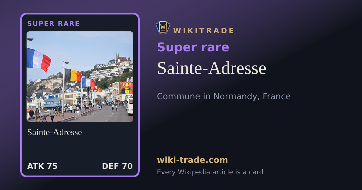 Sainte-Adresse — Super rare card