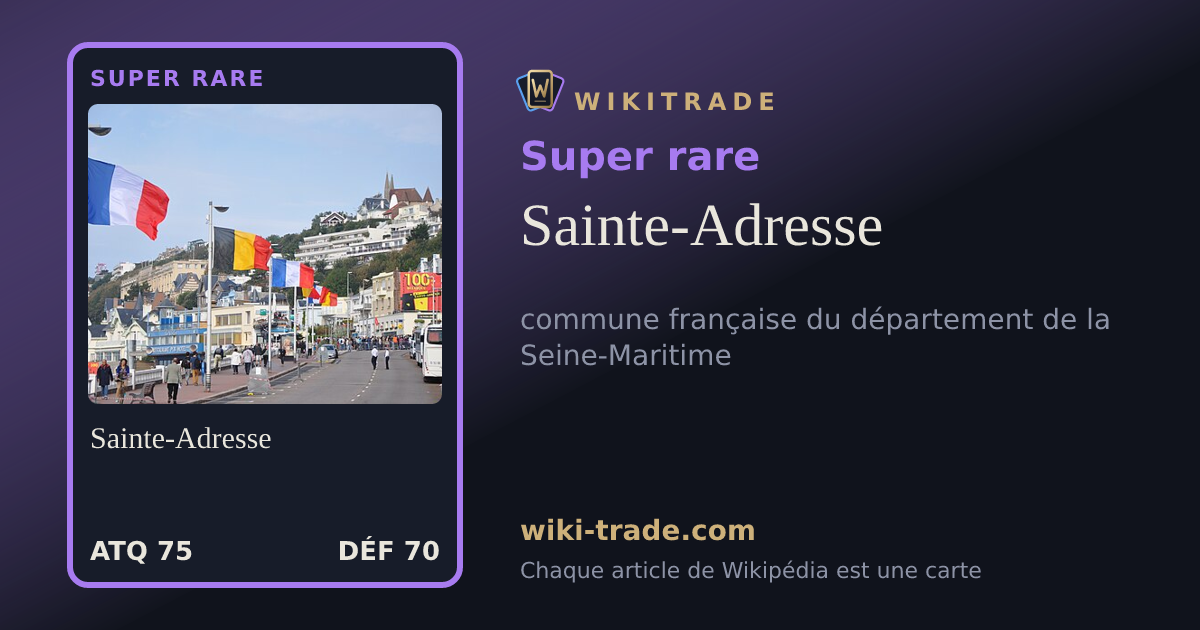 Sainte-Adresse — carte Super rare