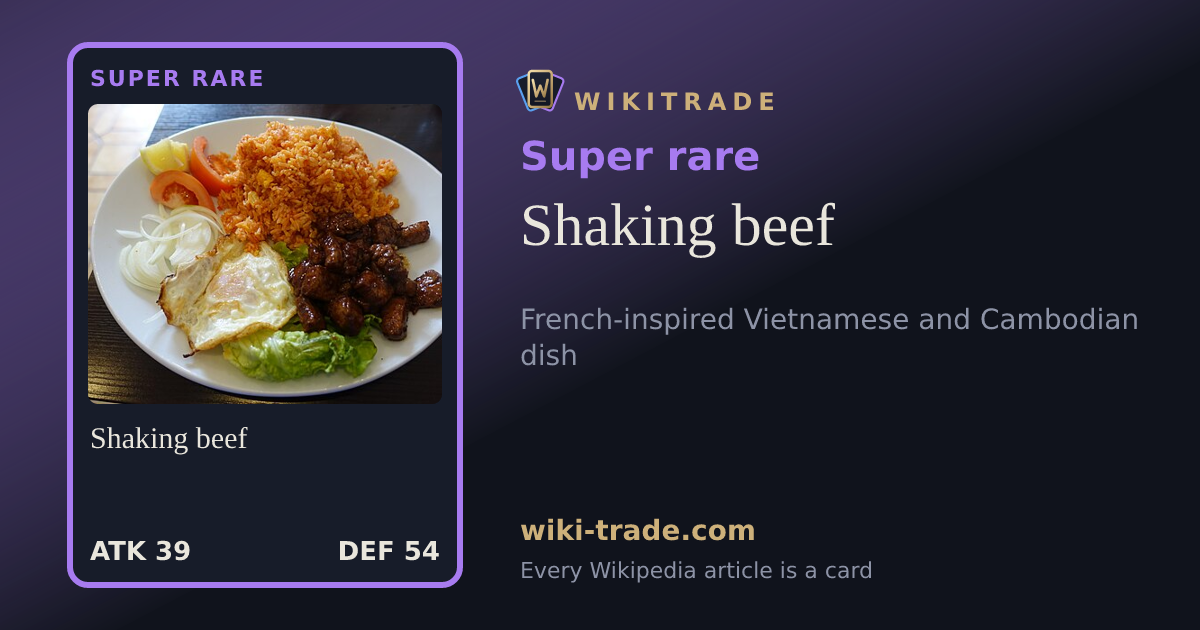 Shaking beef — Super rare card