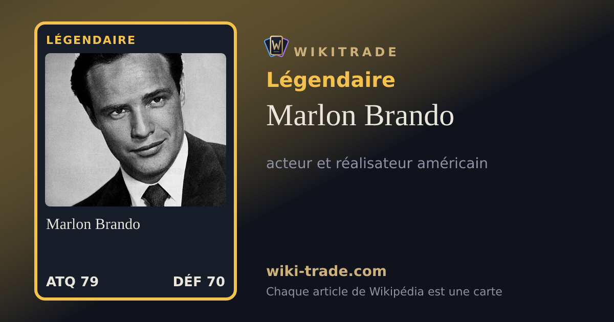 Marlon Brando — carte Légendaire