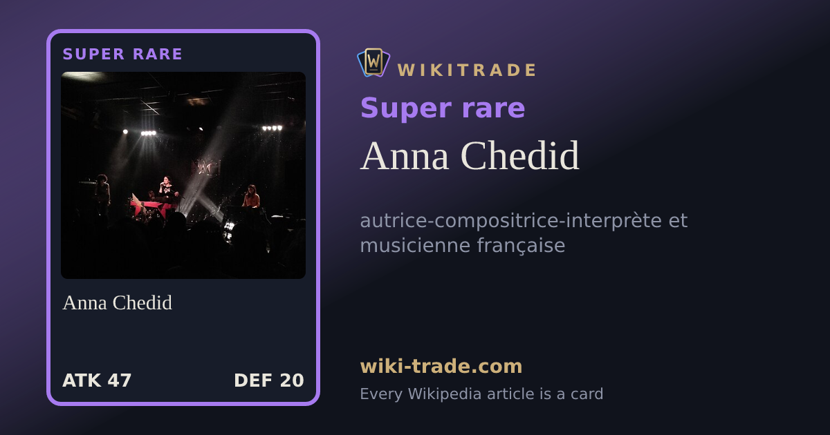 Anna Chedid — Super rare card