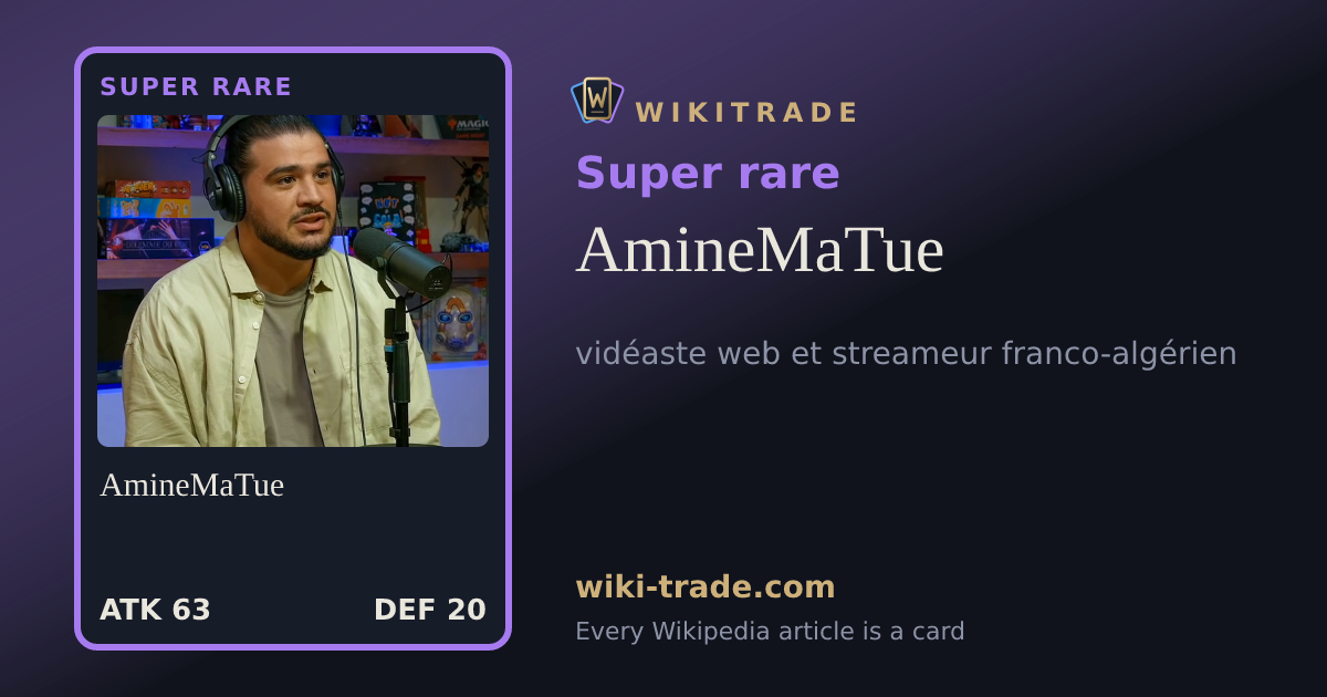 AmineMaTue — Super rare card