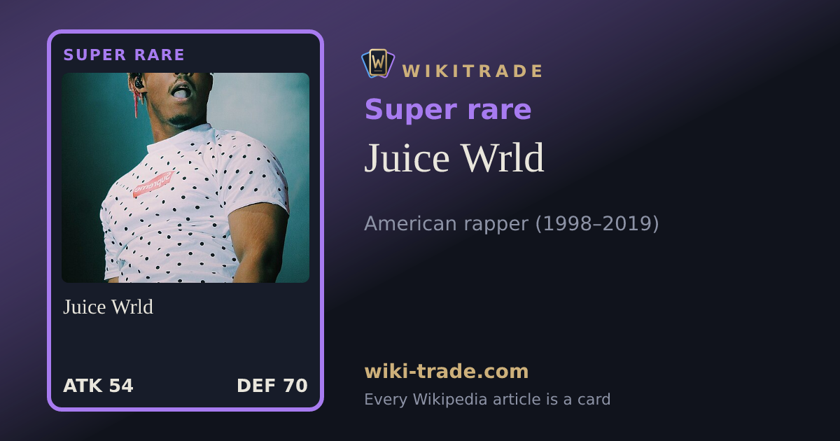 Juice Wrld — Super rare card