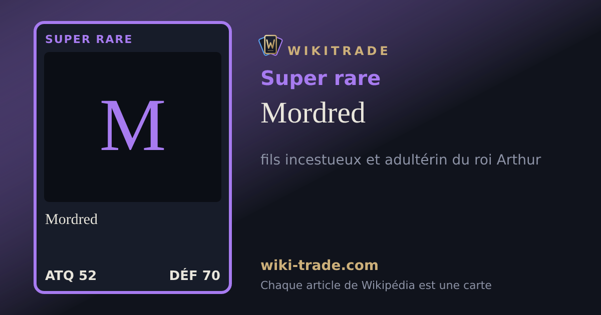 Mordred — carte Super rare