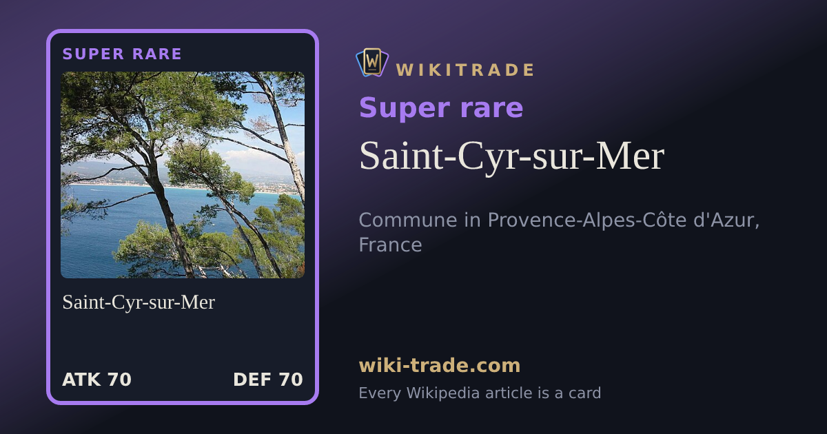 Saint-Cyr-sur-Mer — Super rare card