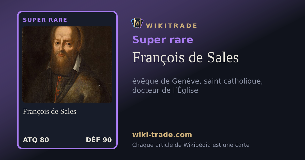 François de Sales — carte Super rare