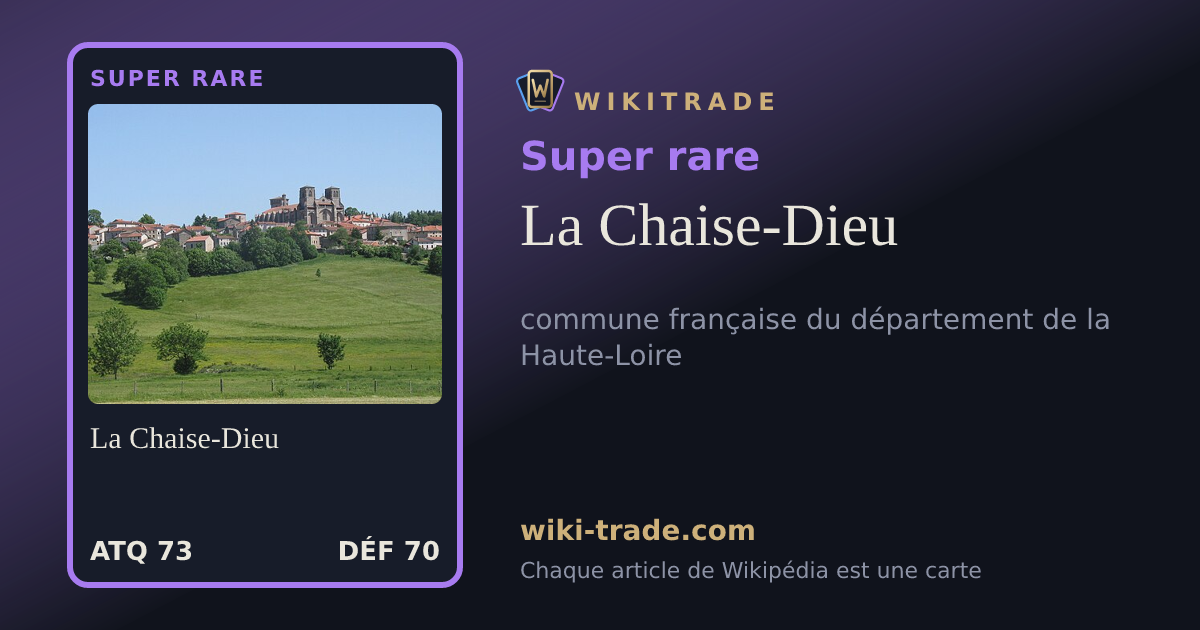 La Chaise-Dieu — carte Super rare
