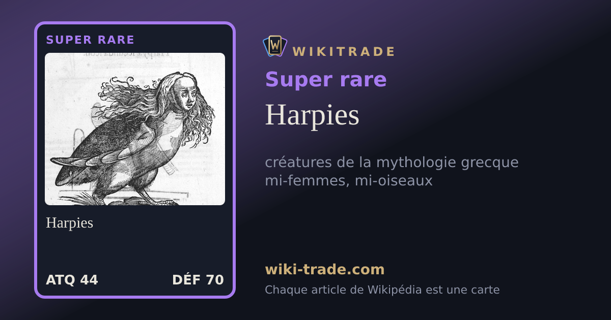 Harpies — carte Super rare