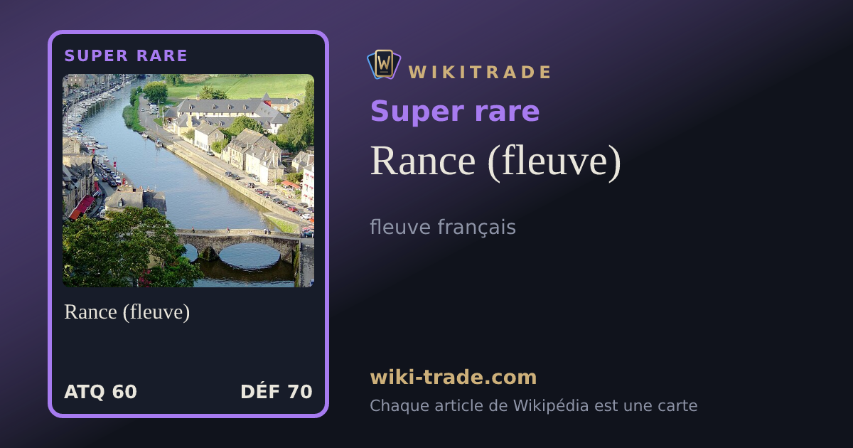 Rance (fleuve) — carte Super rare