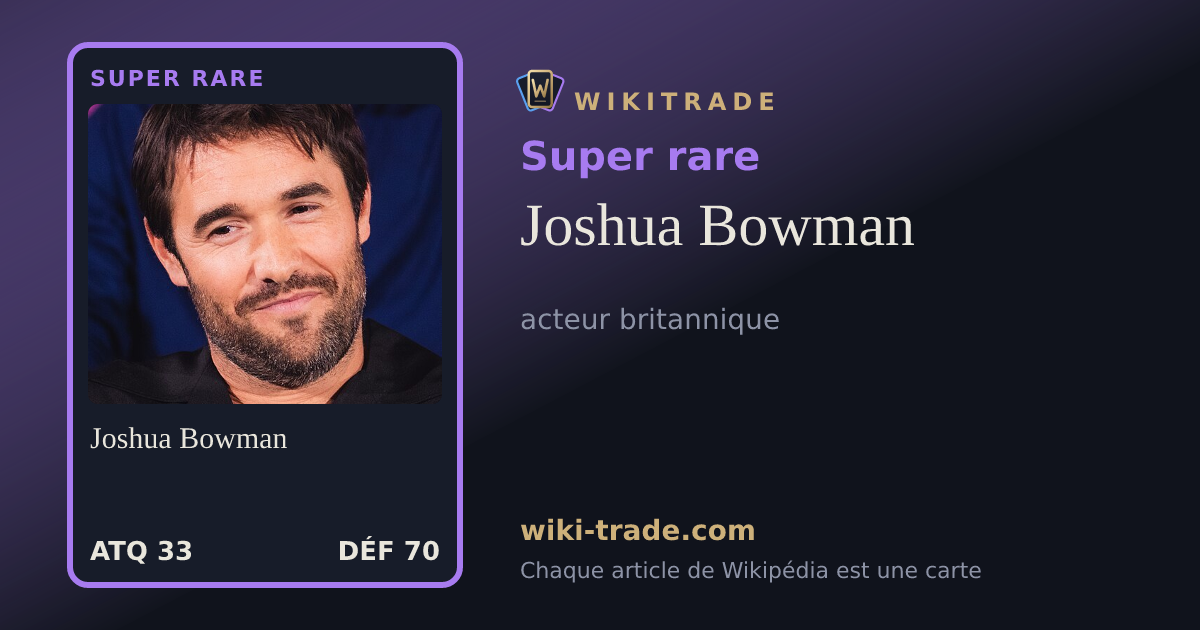 Joshua Bowman — carte Super rare