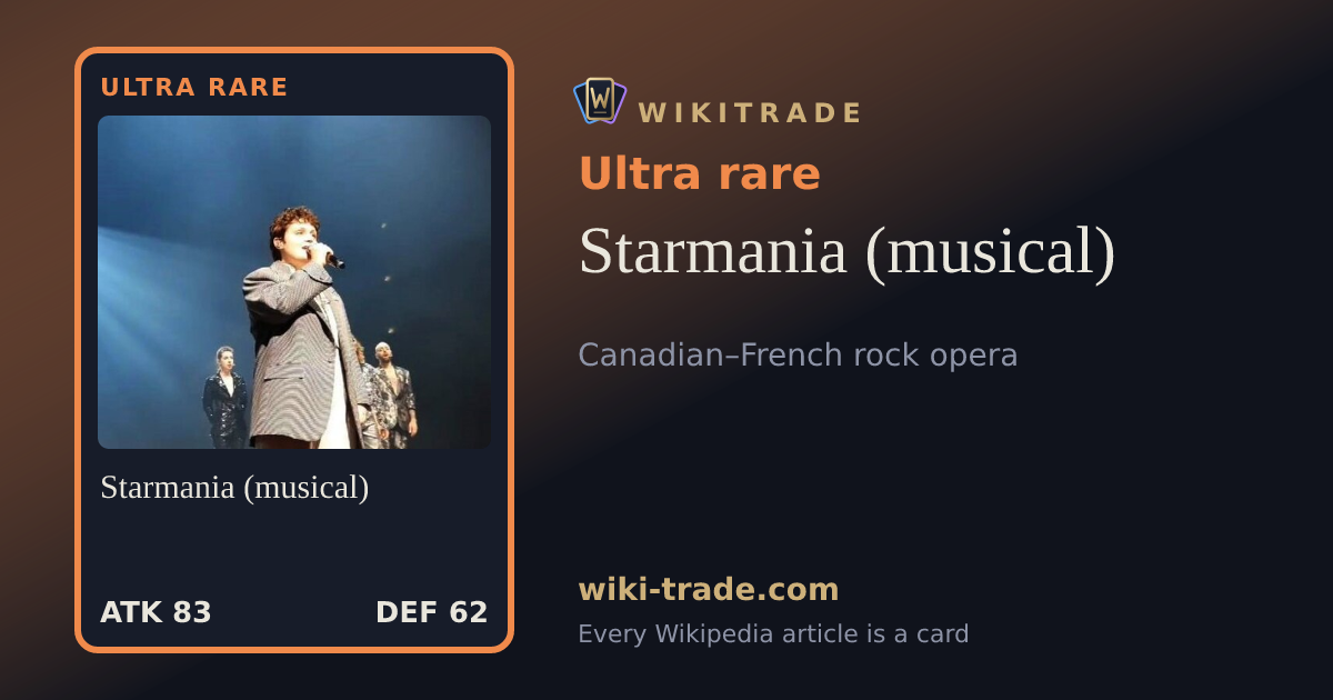 Starmania (musical) — Ultra rare card