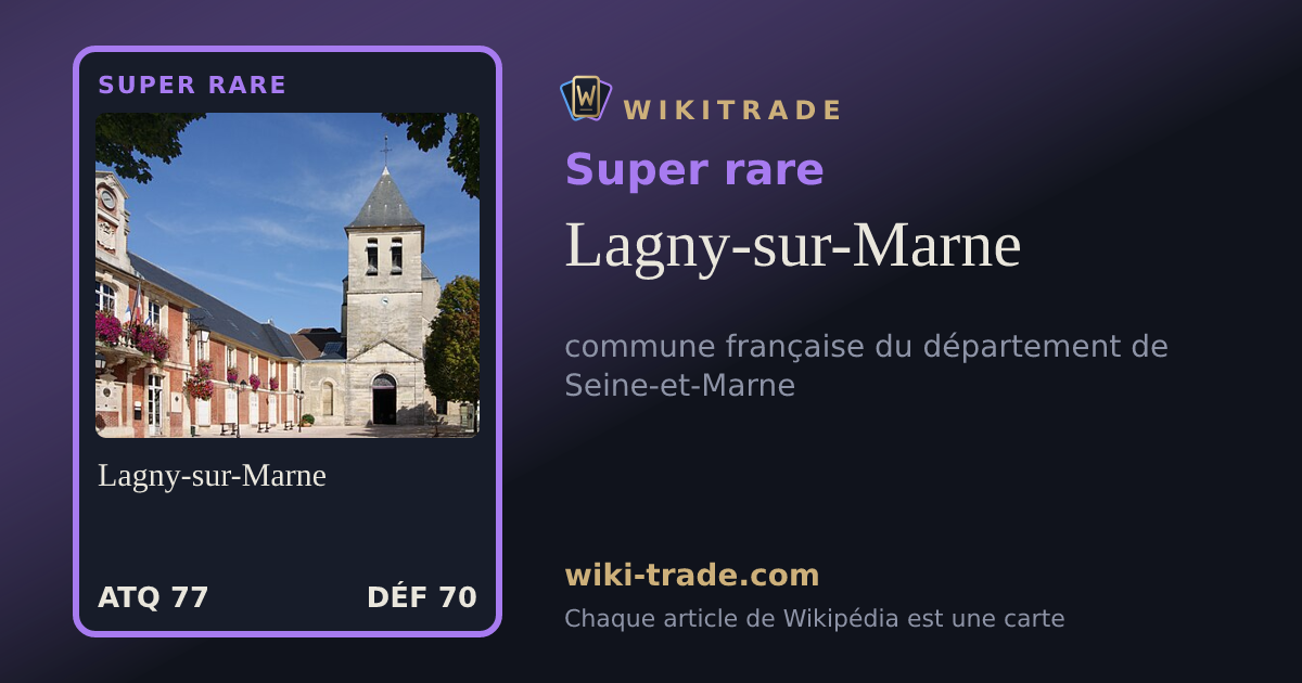 Lagny-sur-Marne — carte Super rare