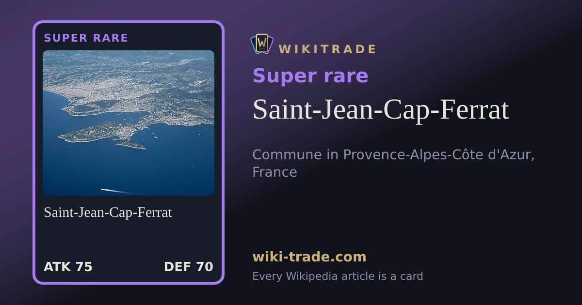 Saint-Jean-Cap-Ferrat — Super rare card