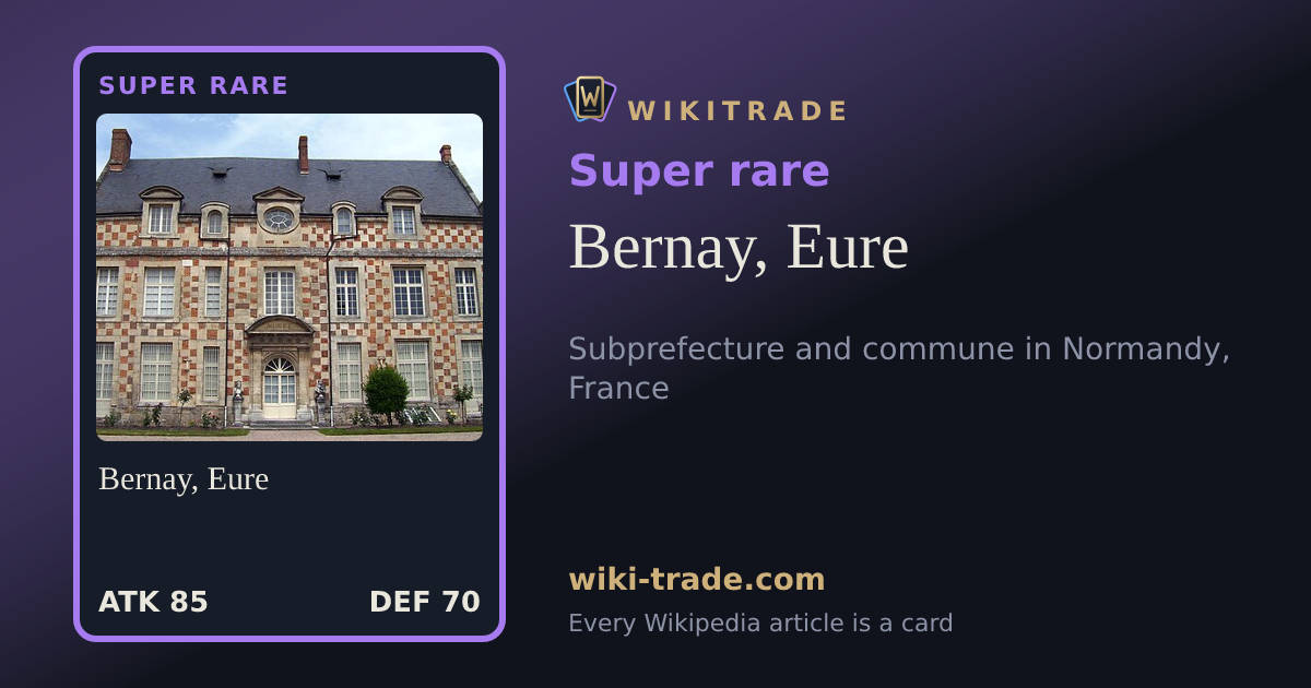 Bernay, Eure — Super rare card