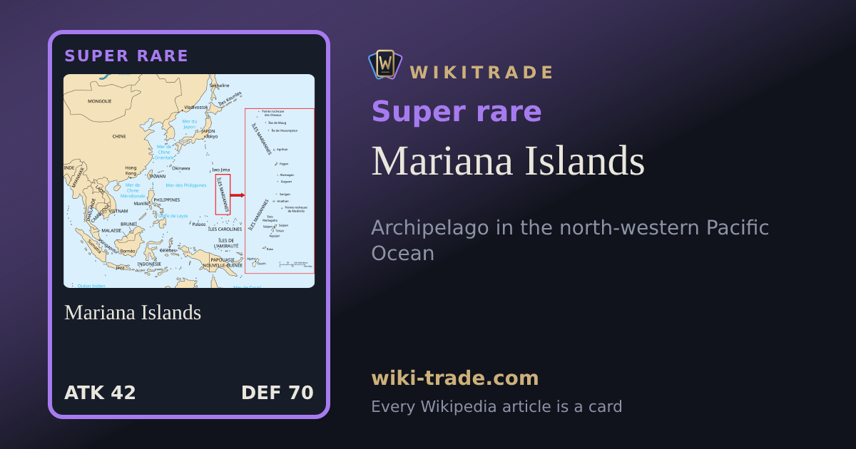Mariana Islands — Super rare card