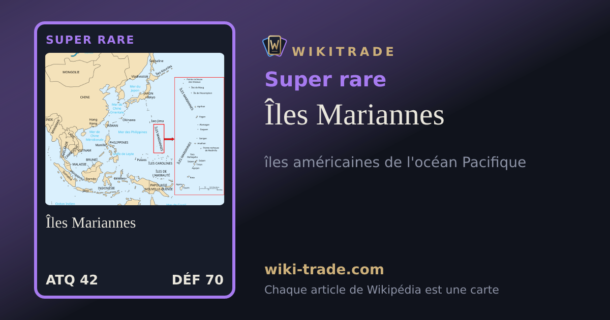 Îles Mariannes — carte Super rare