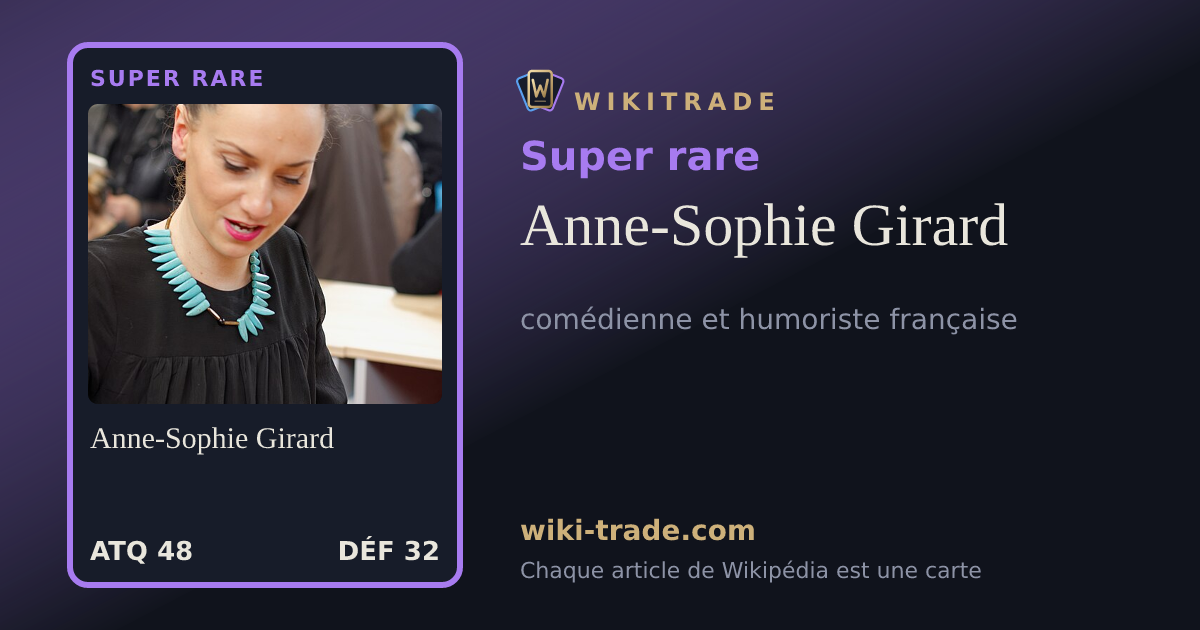 Anne-Sophie Girard — carte Super rare
