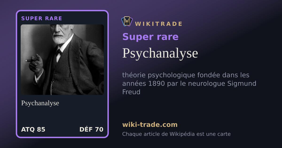 Psychanalyse — carte Super rare