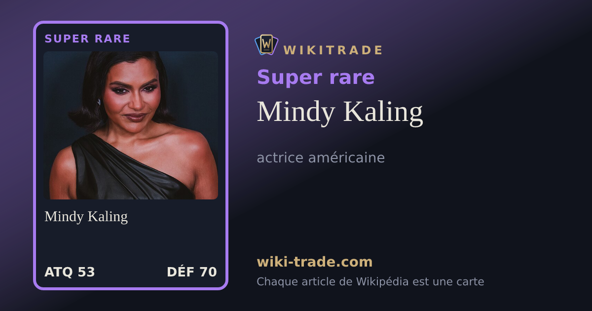 Mindy Kaling — carte Super rare