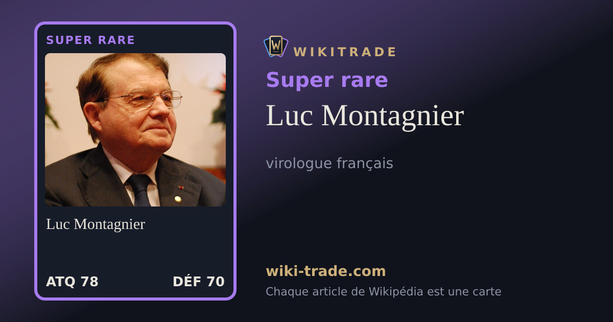 Luc Montagnier — carte Super rare